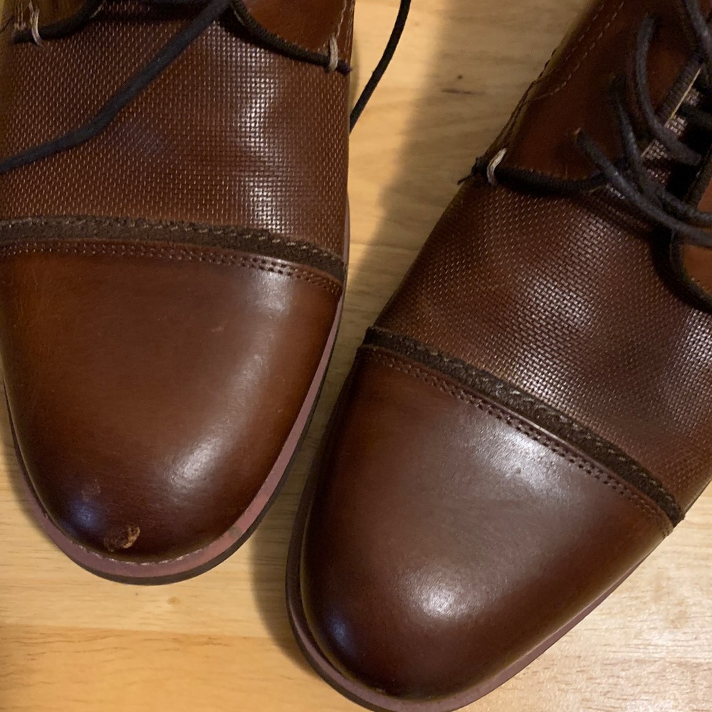 Sonoma  Goods For Life Men's Freer Oxford Shoes Cognac Brown Size 9M - Picture 8 of 8